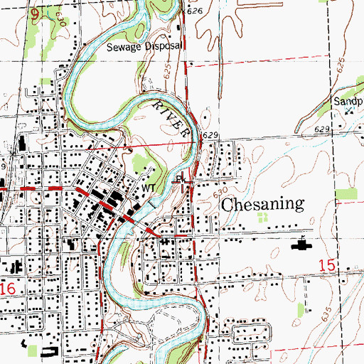Topographic Map of Cole Park, MI