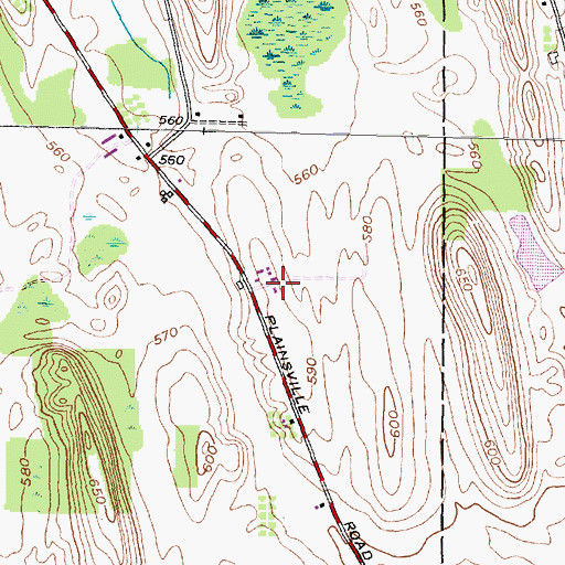 Topographic Map of Reedland Farms, NY