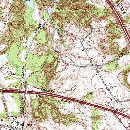 Topographic Map of Rabbit Valley Greenhouses, NY