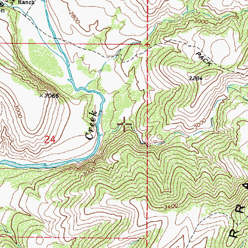 Topographic Map of Alkali Canyon, AZ