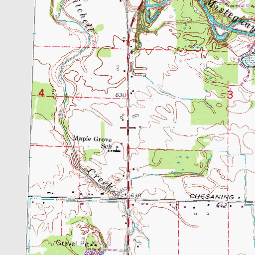 Topographic Map of New Life Assembly of God Church, MI