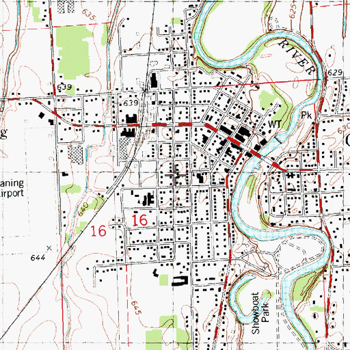 Topographic Map of Seventh Day Adventist Church, MI