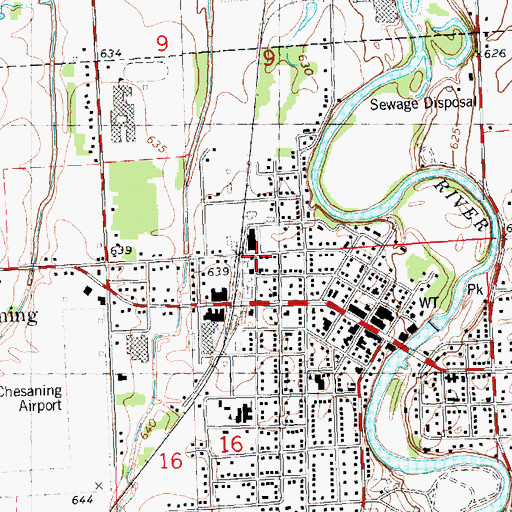 Topographic Map of New Wine Full Gospel Church, MI