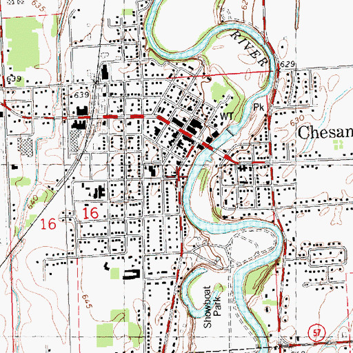Topographic Map of Church of the Nazarene, MI