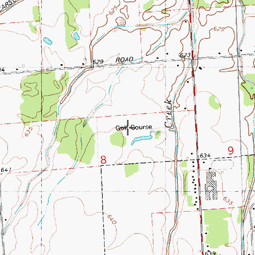 Topographic Map of Twin Brook Golf Course, MI