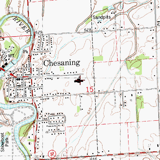 Topographic Map of Big Rock Elementary School, MI