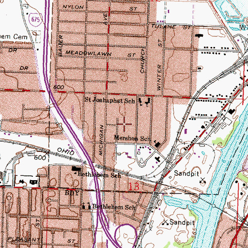 Topographic Map of Stoker Park, MI
