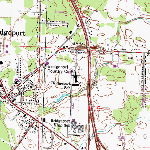 Topographic Map of Schluckebier Elementary School, MI