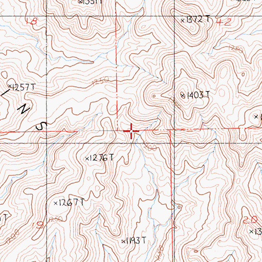 Topographic Map of Woods Mountains, CA
