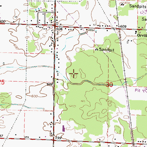 Topographic Map of Price Nature Center, MI