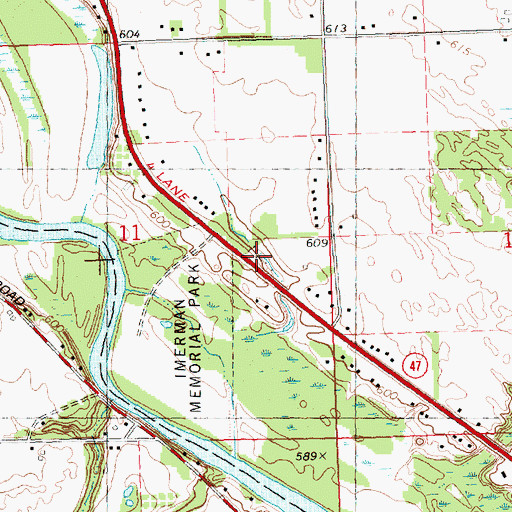 Topographic Map of McCarty Cemetery, MI