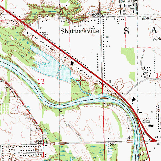 Topographic Map of Braley Cemetery, MI