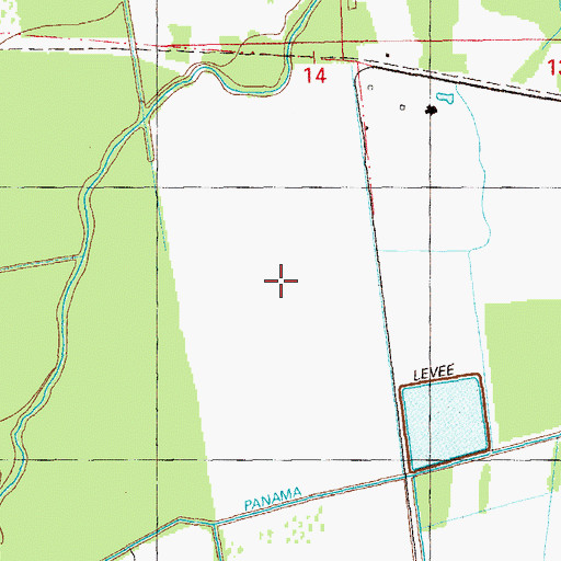 Topographic Map of Louisiana Regional Airport, LA