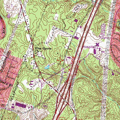 Topographic Map of Potomac Festival I, VA
