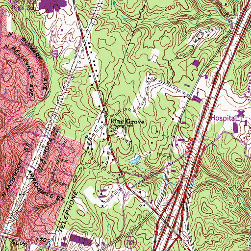 Topographic Map of Potomac Festival II, VA