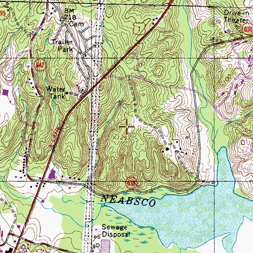 Topographic Map of Rippon Landing Apartments, VA