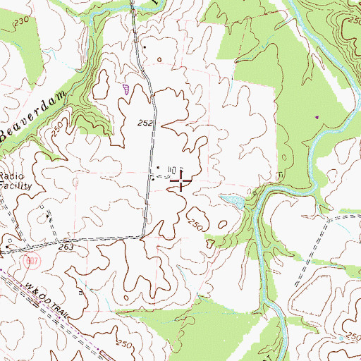 Topographic Map of Loudoun Water, VA