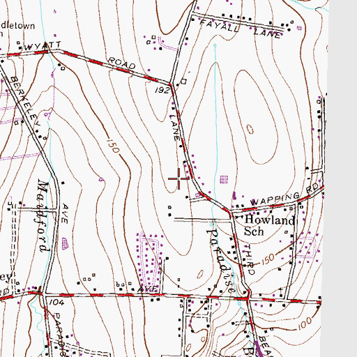 Topographic Map of Sweet Berry Farm, RI