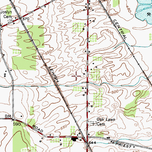 Topographic Map of Day Brothers Dairy And Maple Farm, NY