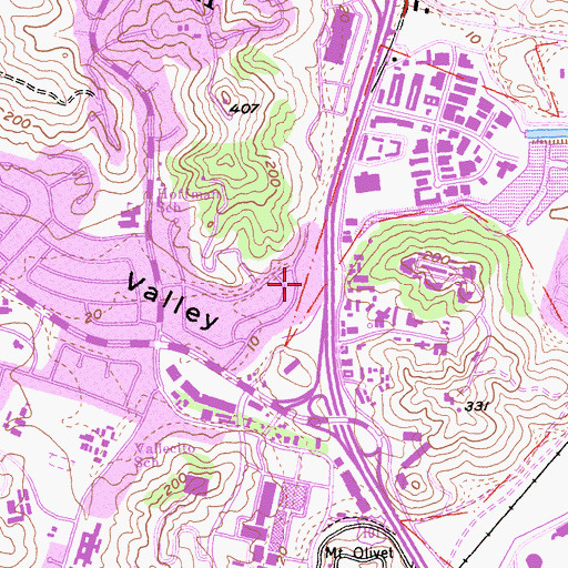 Topographic Map of Terra Lindo, CA