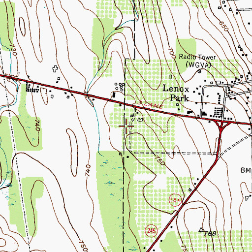Topographic Map of Red Jacket Orchards, NY