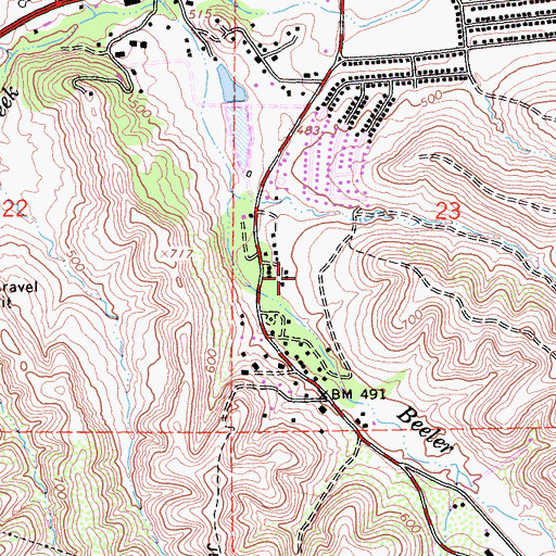 Topographic Map of Poway Grove (historical), CA