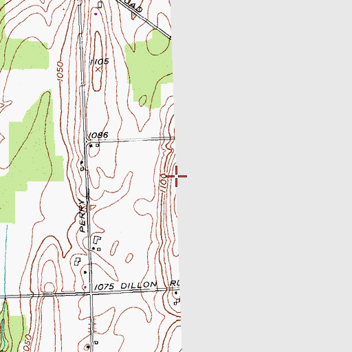 Topographic Map of Top Of World Gardens And Greenhouse, NY