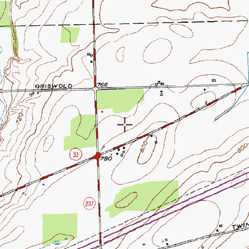 Topographic Map of Schafer Potato Farms, NY