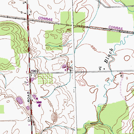 Topographic Map of Lor-Rob Dairy Farm, NY