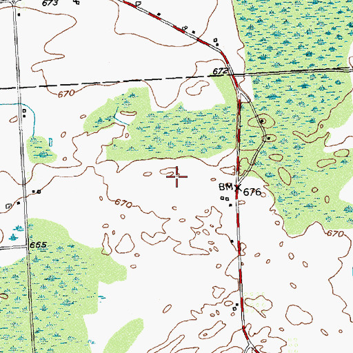 Topographic Map of Culhanes Tree Farm, NY