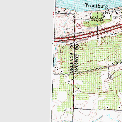 Topographic Map of Heberle Farms, NY