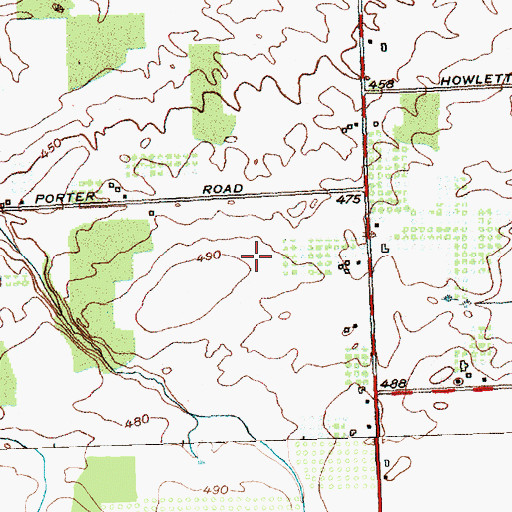 Topographic Map of Kniland Dairy Farms, NY