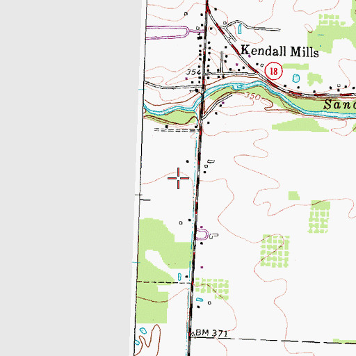 Topographic Map of Partyka Farms, NY