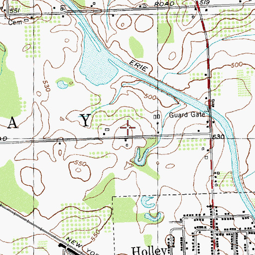 Topographic Map of Piedmonte Garlic Farm, NY