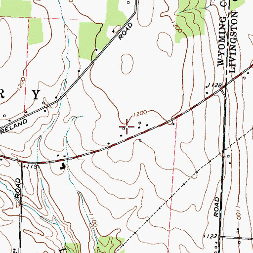Topographic Map of Old Acres Farm, NY