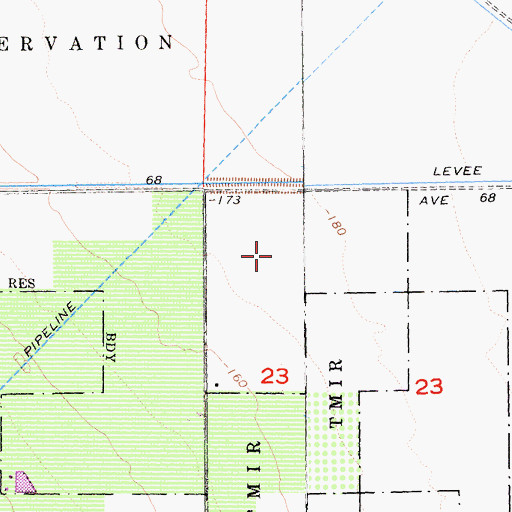 Topographic Map of Torres-Martinez Reservation, CA
