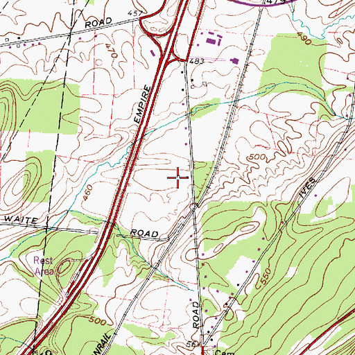 Topographic Map of Little M Farm, NY