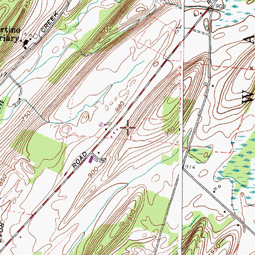 Topographic Map of Jenkins Dairy Farm, NY