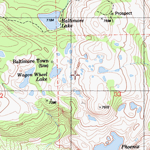 Topographic Map of Tahoe National Forest, CA