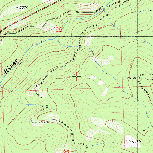 Topographic Map of Stanislaus National Forest, CA