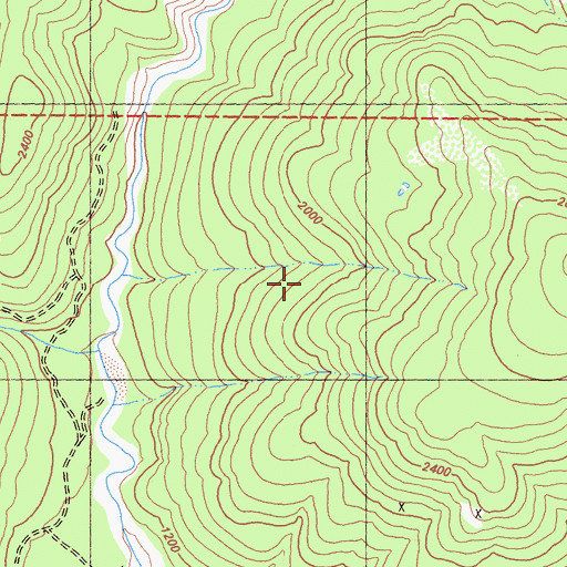 Topographic Map of Six Rivers National Forest, CA