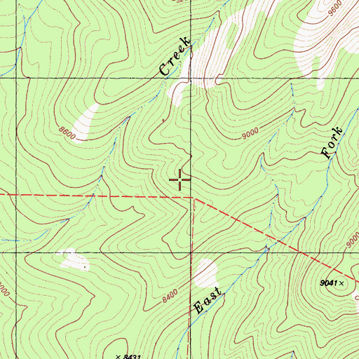 Topographic Map of Sierra National Forest, CA