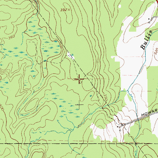Topographic Map of Mooers Quarry, NY