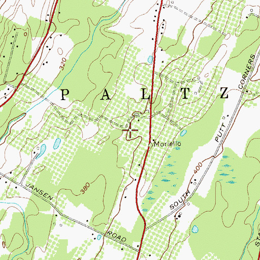 Topographic Map of Apple Hill Farm, NY