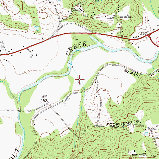 Topographic Map of Burd Farm, NY