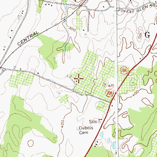 Topographic Map of Phillies Bridge Farm Project, NY