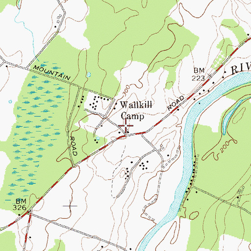 Topographic Map of Rivendell Winery, NY