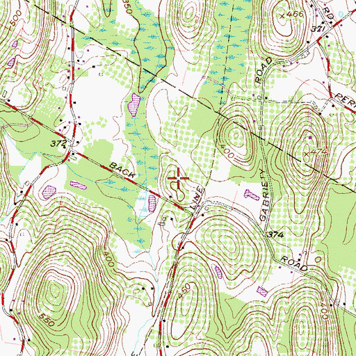 Topographic Map of Split Rail Nursery, NY