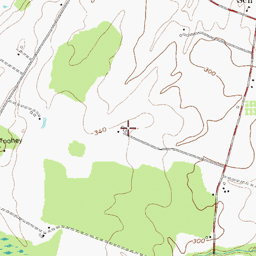 Topographic Map of Journey's End Farm, NY