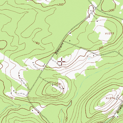 Topographic Map of August Farm, NY